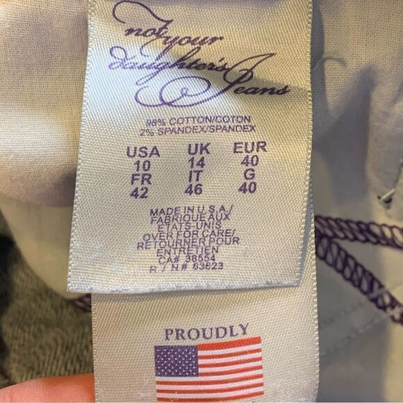 NYDJ Capri Jeans Dark Denim Color Size 10 - Picture 7 of 10